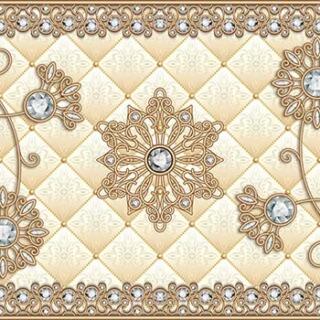 Floral Tiled Pattern Wallpaper for Home