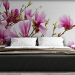 Beautiful Pink Mangolia Flowers Wallpaper