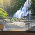 Bridge and Waterfall