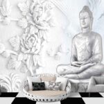 White Floral Buddha