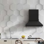 3D Hexagon White Pattern Combination Wallpaper