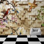 Abstract Brick 3d Wall