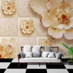 3D Flower Goldern Work