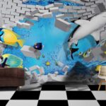 3D Fishes Water Bricks