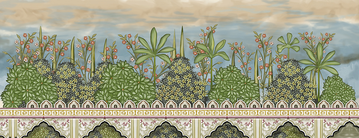 Floral Oasis Wallpaper