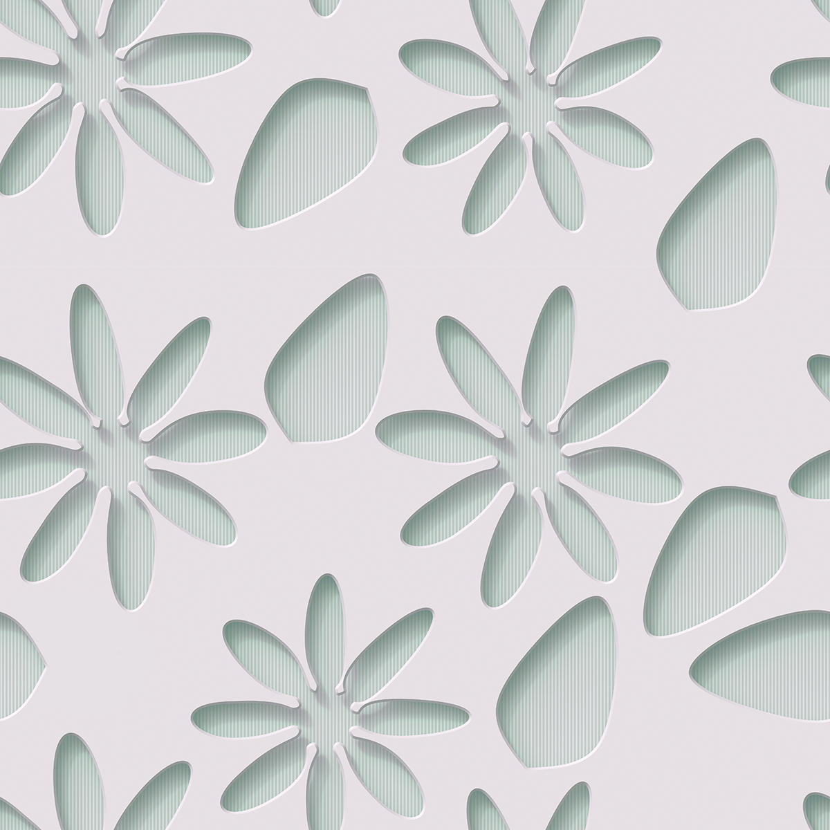 A white flower pattern with white lines