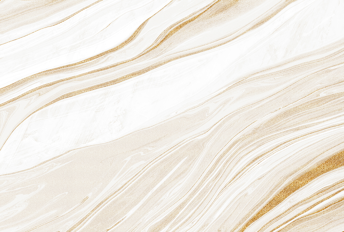 A white and gold marble