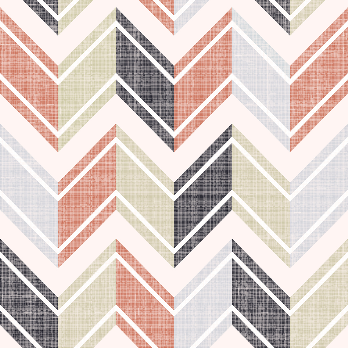 A fabric with zigzag lines