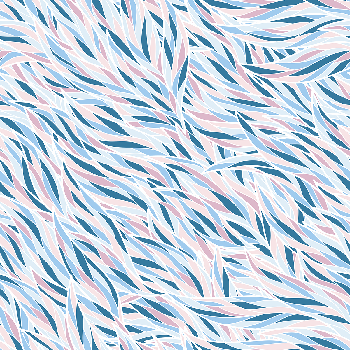 A pattern of blue and pink waves