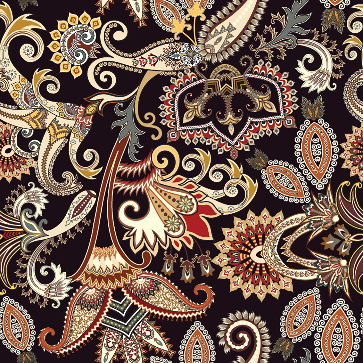 Paisley Pattern Wallpaper for Wall