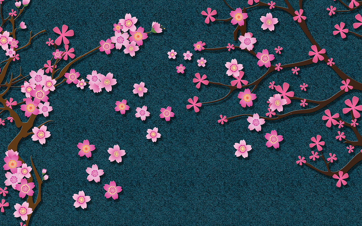 A tree with pink flowers