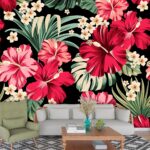 3D Exotic Colorful Flowers Wallpaper for Wall