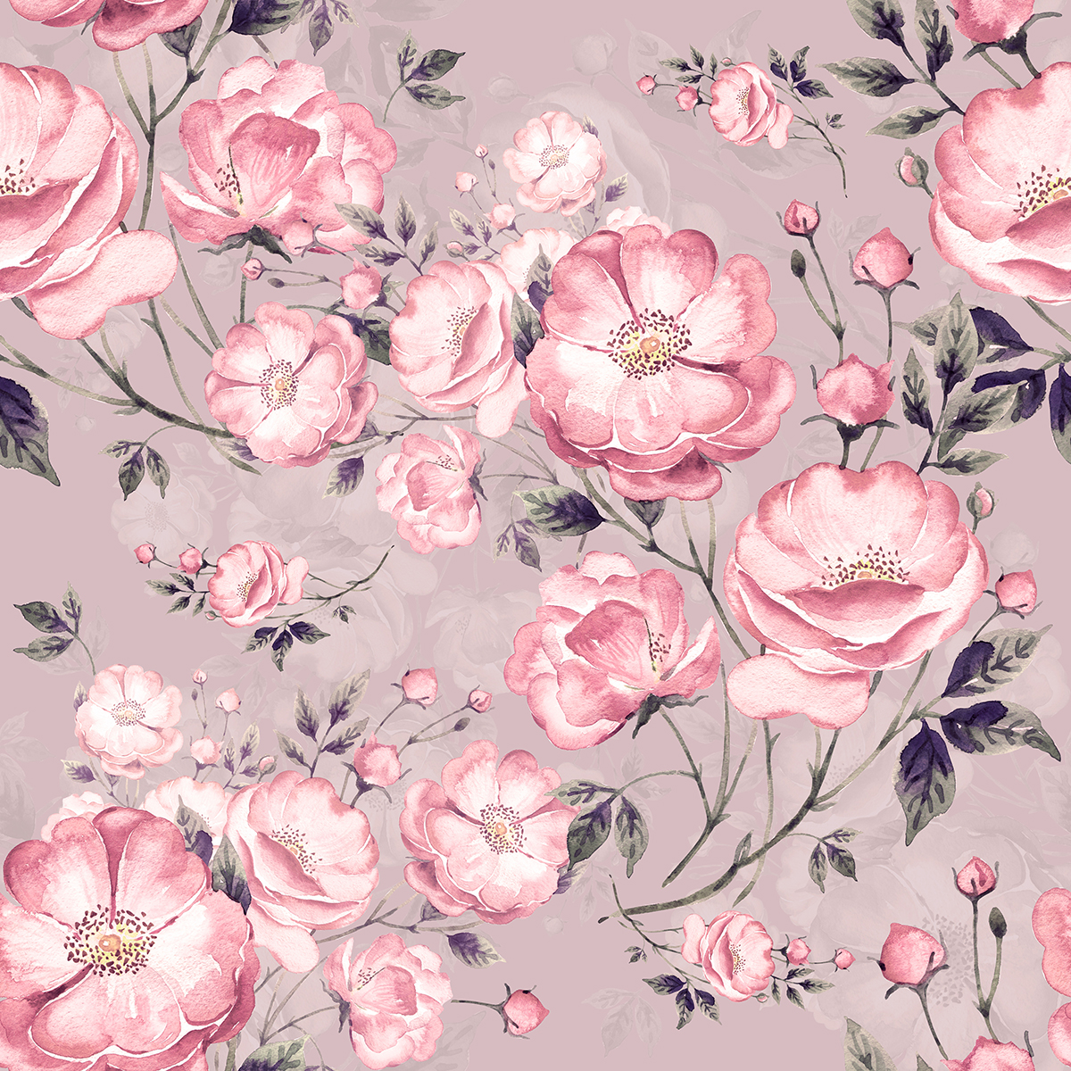 3D Pink Flowers Wallpaper for Wall