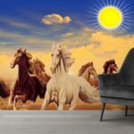 Wallpaper Lucky Seven Horses