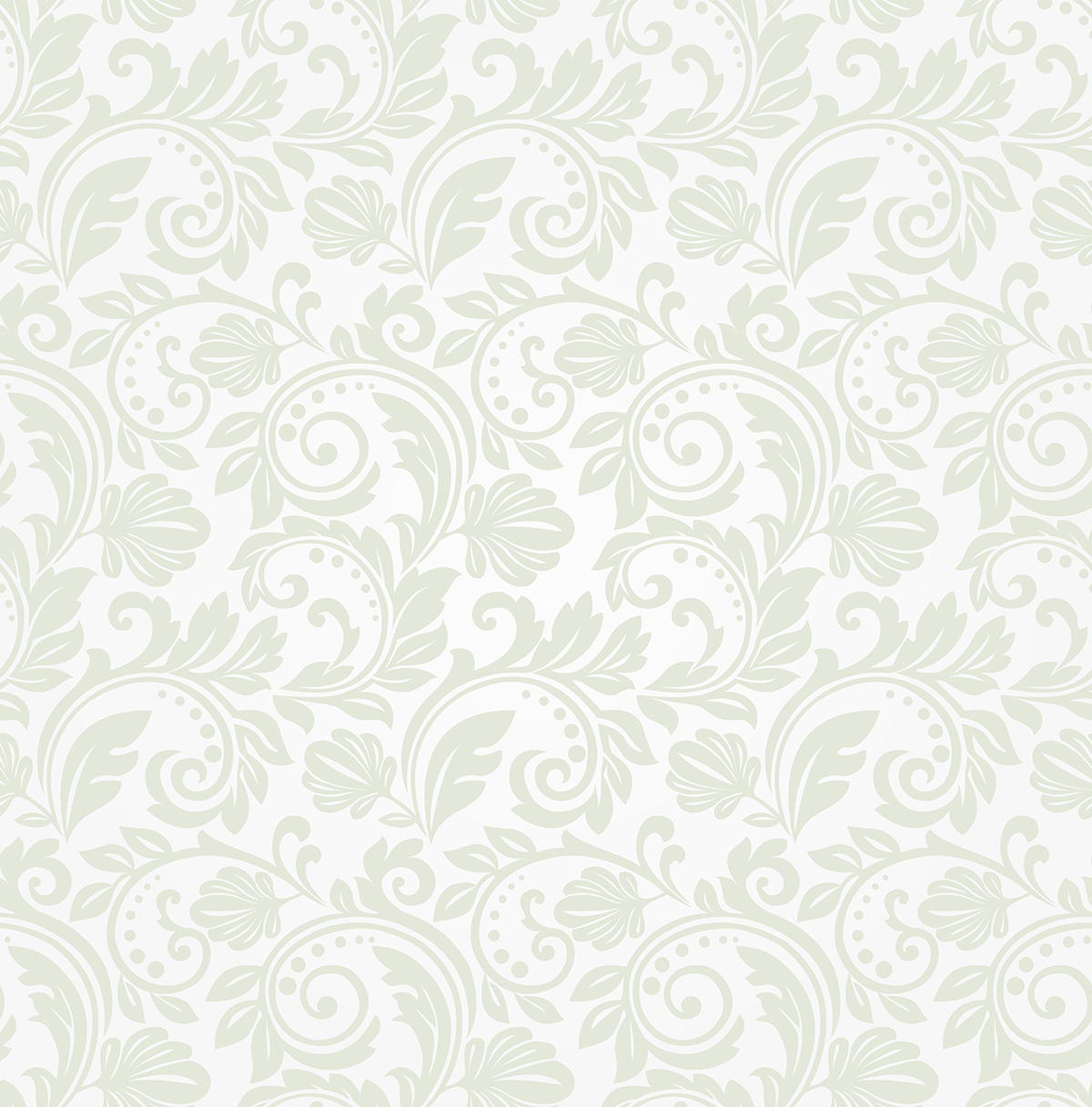 A white and green floral pattern