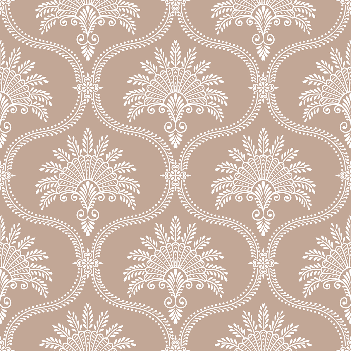 A pattern of white and pink flowers