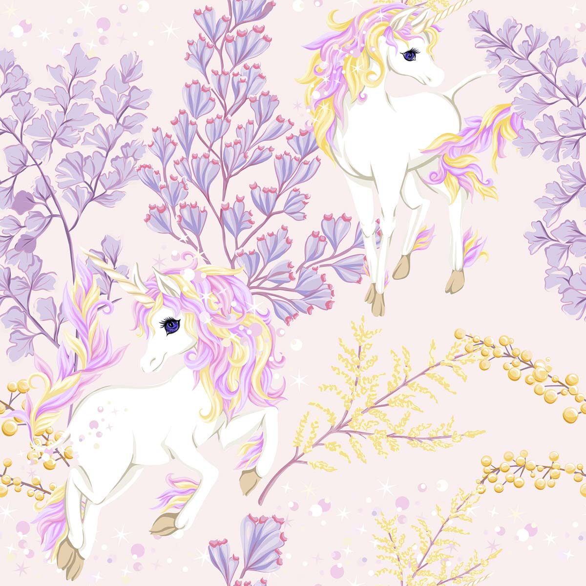 A unicorns and flowers
