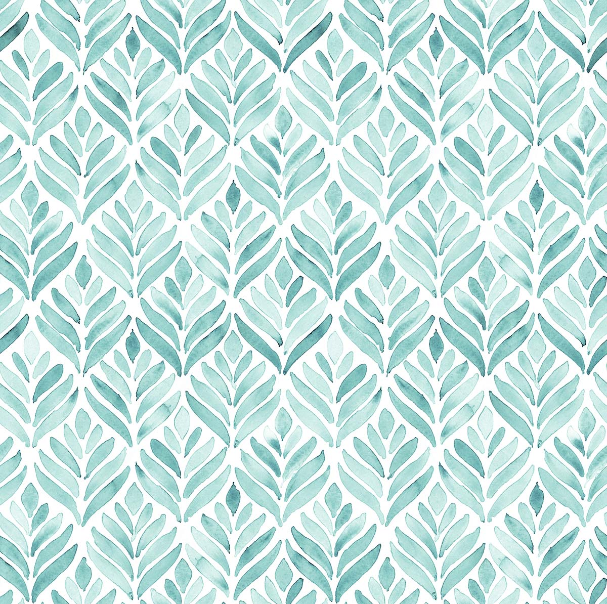 A pattern of leaves on a white background