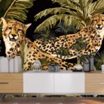 Two cheetahs in the jungle