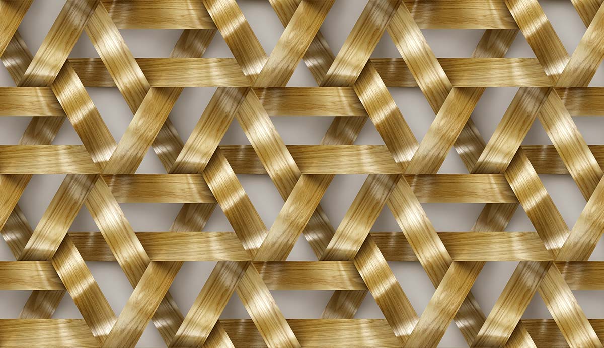 A pattern of wood strips