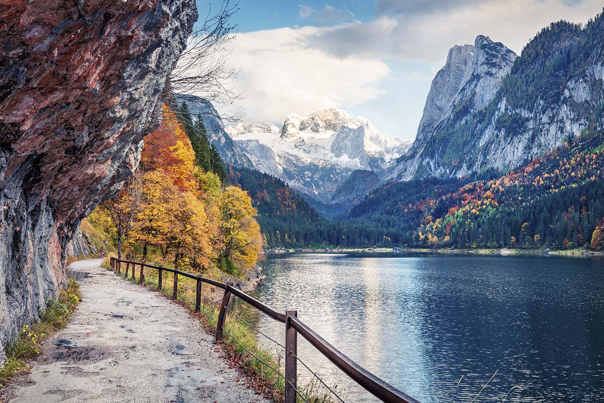 A path next to a lake