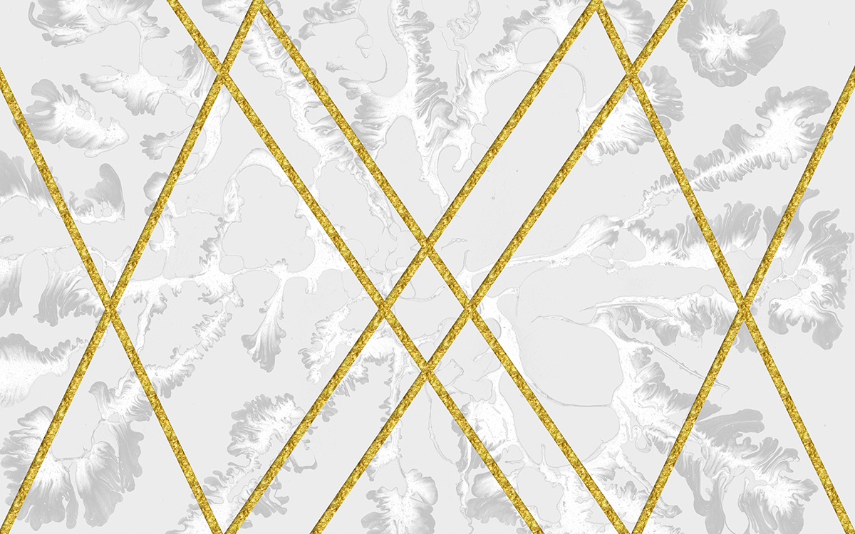 A white and gold diamond pattern