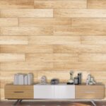 Rectangular Shapes Wooden Texture Wallpaper