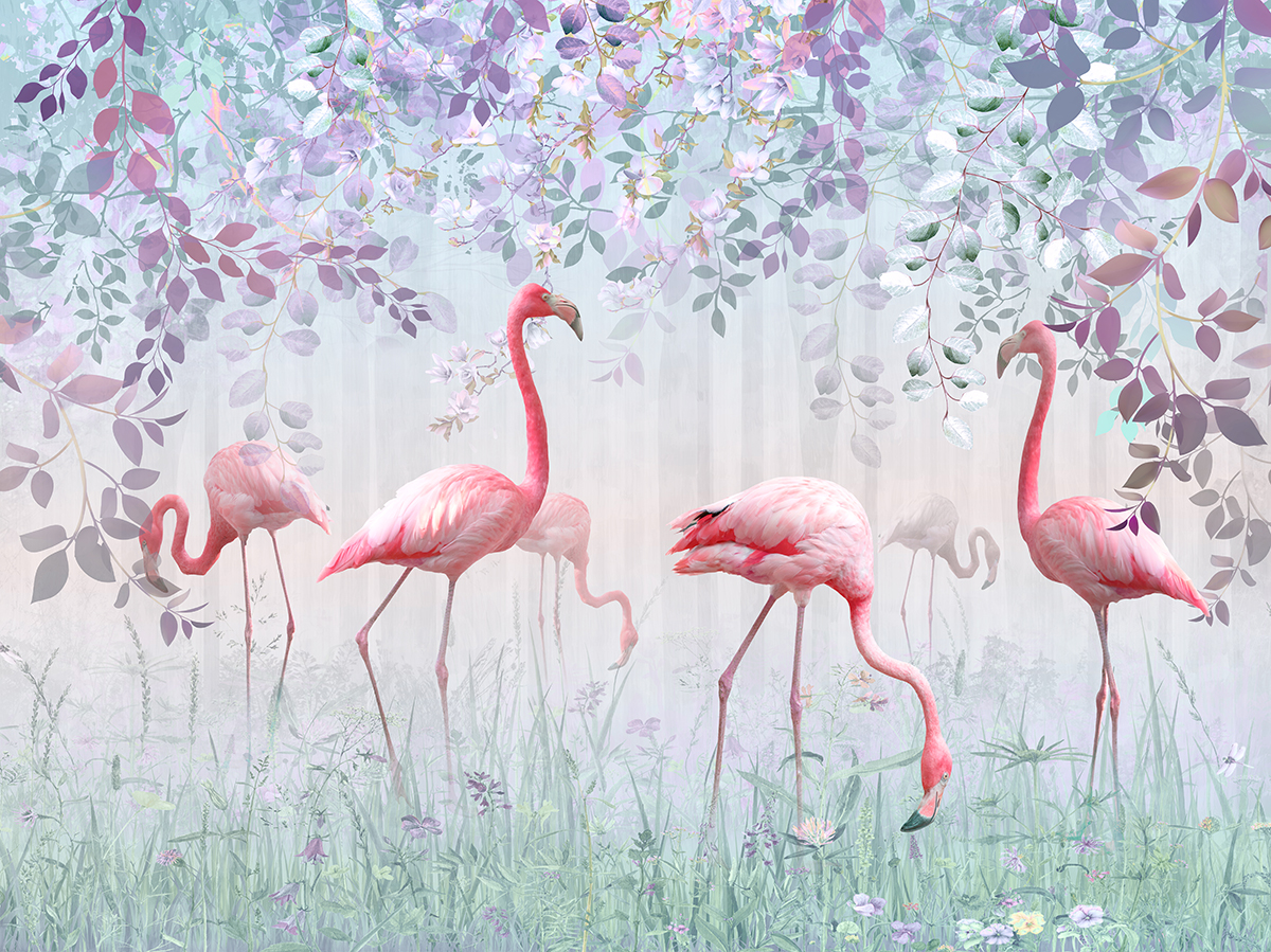 Pink Flamingo Wallpaper for Walls