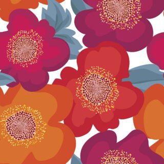 Colorful Floral Wallpaper for Wall