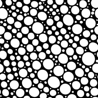 Black and White Circle Pattern Wallpaper