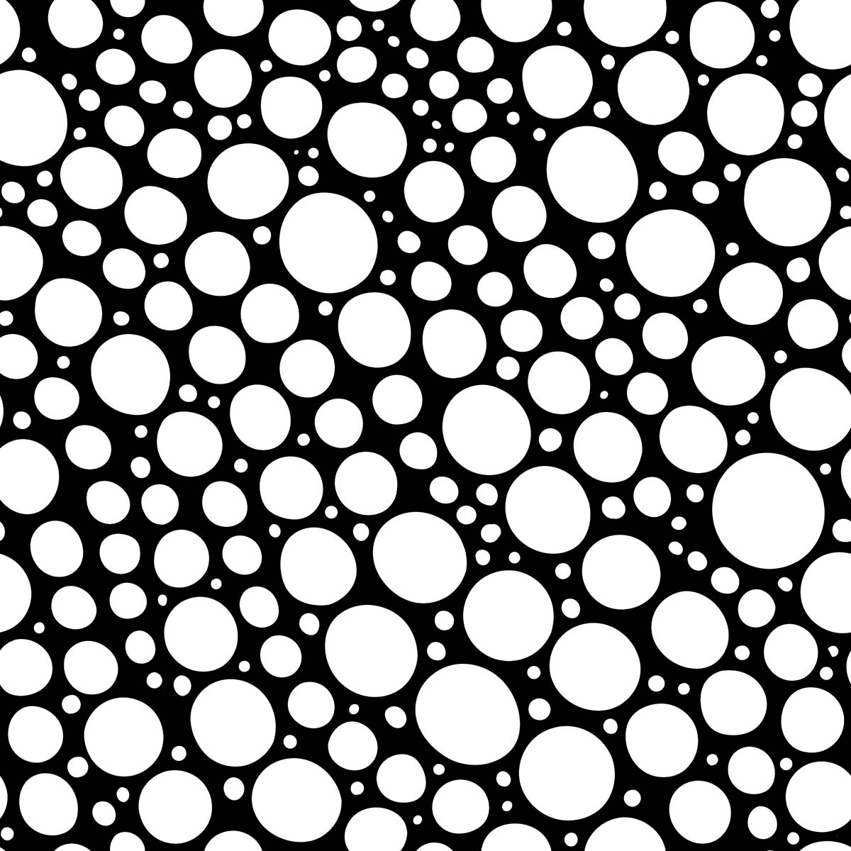 Black and White Cirlce Pattern Wallpaper