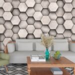 A group of hexagons