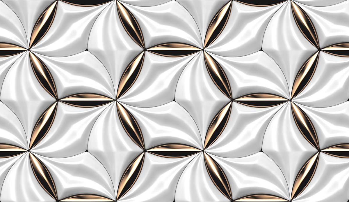 A white and gold pattern