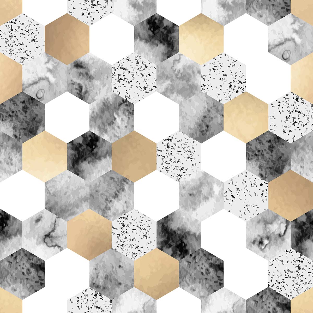 A pattern of hexagons