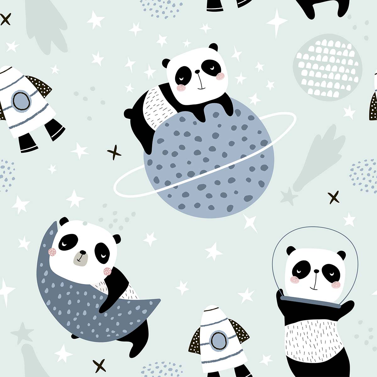 Panda Wallpaper for Wall - Cartoon