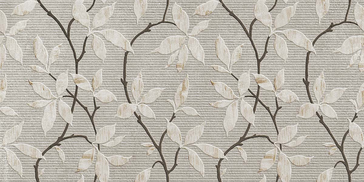 A wallpaper with leaves on it