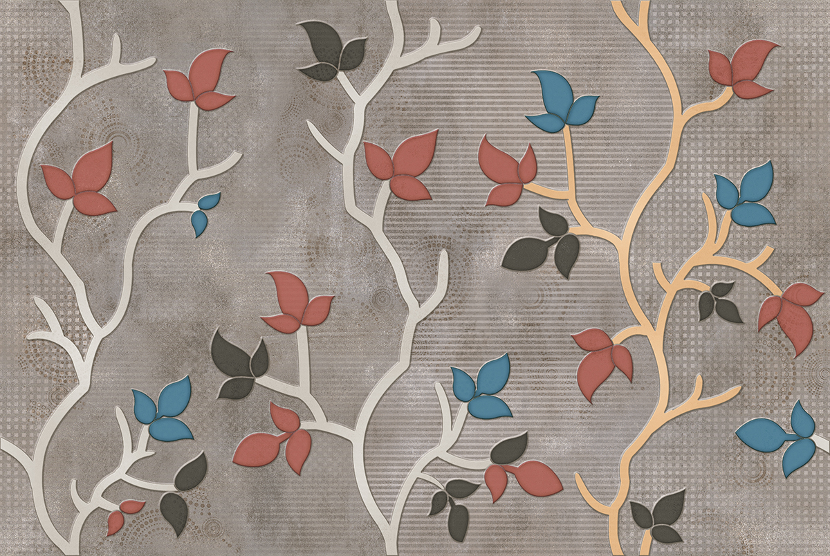 A wallpaper with leaves and branches