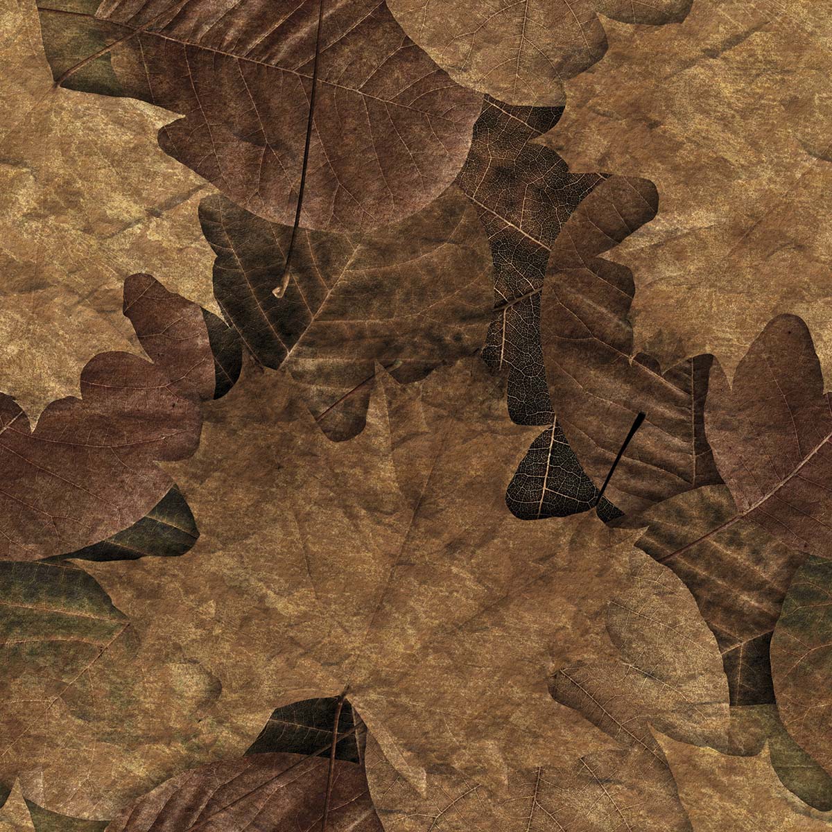 3D Brown Leaves Wallpaper for Walls
