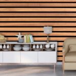 Wood Lath Texture Wallpaper