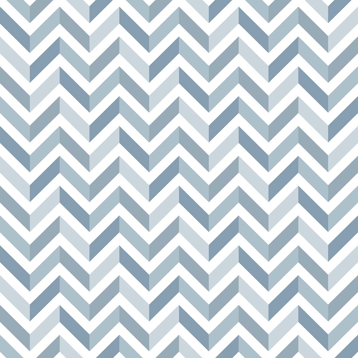 A blue and white chevron pattern