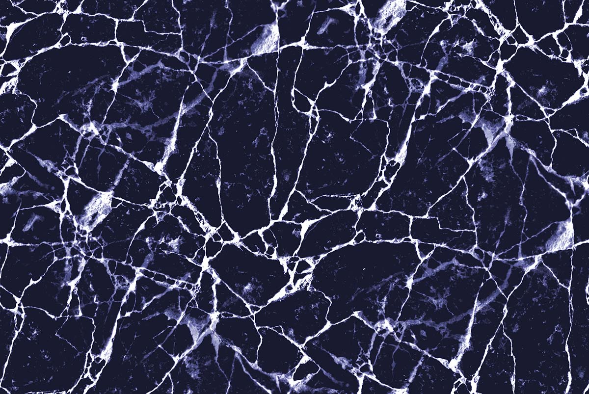A blue and white marble