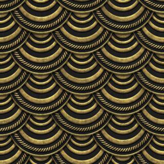 3D Gold and Black Patterned Wallpaper for Wall