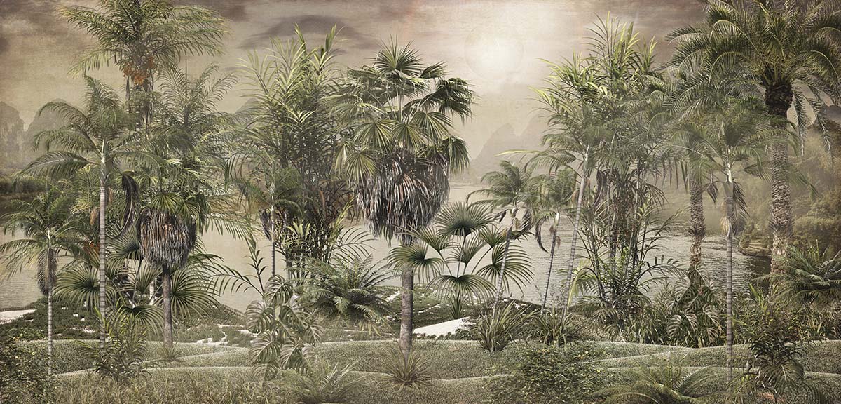 A group of palm trees