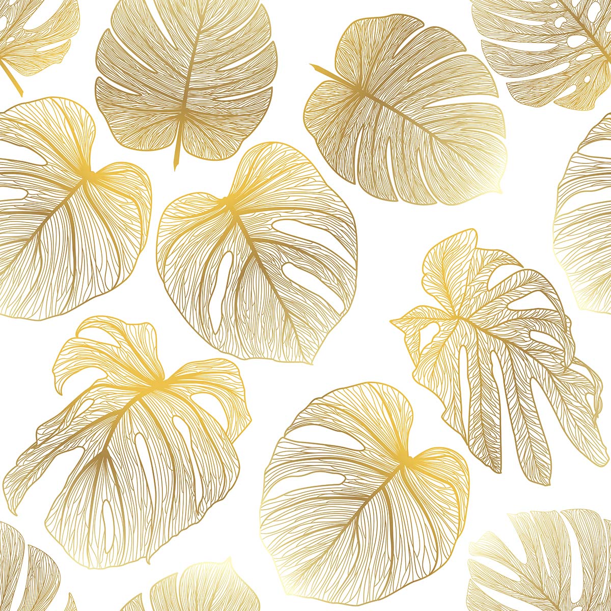 A pattern of gold leaves