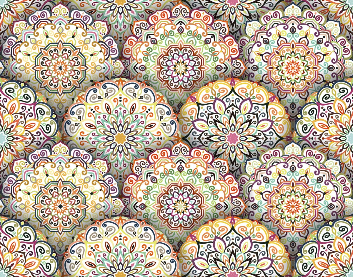 A group of colorful circular designs