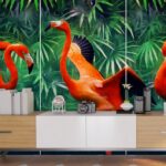 Red Flamingo Wallpaper for Walls