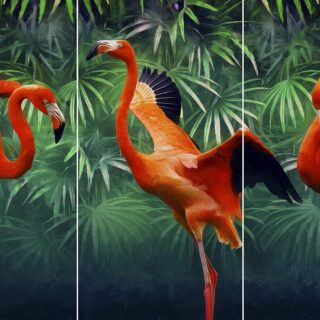 Red Flamingo Wallpaper for Walls