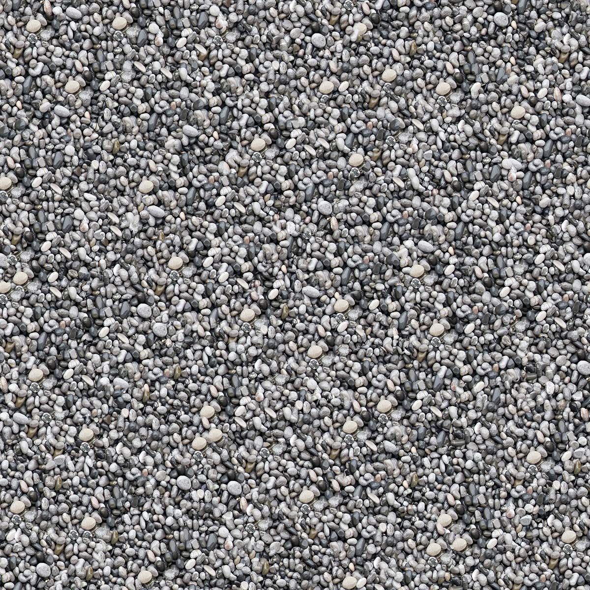 A close-up of a pile of small rocks