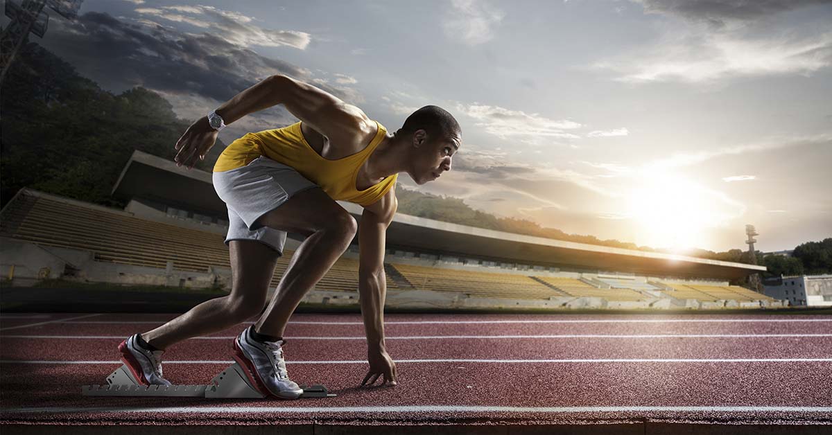 A man on a track