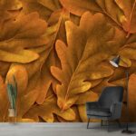 3D Leaves Wallpaper for Wall